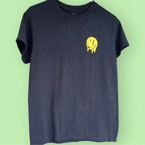 Black Smiley Originals T-Shirt Unisex Size Small